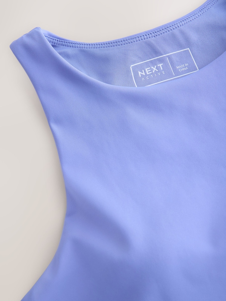 Blue Active Balance Racer Back Sports Tank Top - Image 2 of 3