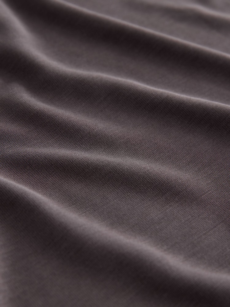 Chocolate Brown Active Lightweight Modal Ruched Side Tank Vest - Image 7 of 7