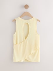 Lemon Yellow Active Cross Back Tank Vest - Image 2 of 5
