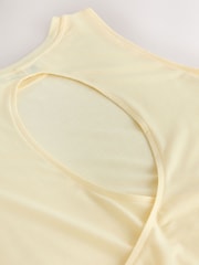 Lemon Yellow Active Cross Back Tank Vest - Image 4 of 5
