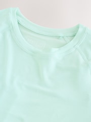 薄荷綠色 - 運動圓領短袖T 恤 - 圖片 7，共 8