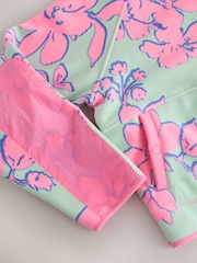 Floral Print Active Zip Through Sports Fleece - Image 3 of 4