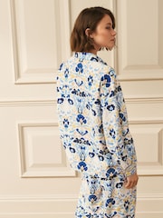 Laura Ashley Blue Waxton Print Coord Button Up Blouse - Image 2 of 3