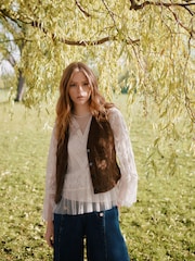 Laura Ashley Lace Blouse with Cami - Imaginea 4 din 11