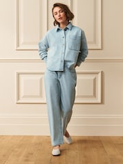 Джинсовая куртка с цветком Laura Ashley - Изображение 2 7