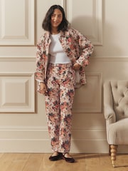 Laura Ashley Cream All Over Ellenborough Floral Printed Straight Jeans - Image 2 of 4