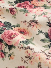 Laura Ashley Cream All Over Ellenborough Floral Printed Denim Shacket - Image 13 of 13
