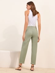 Friends Like These Sage Green Slim Chino Trousers - Image 2 of 4