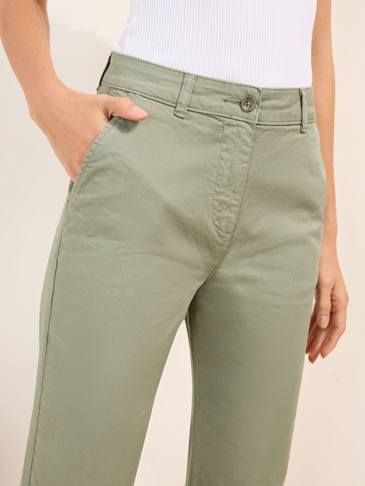 Friends Like These Sage Green Slim Chino Trousers - Image 4 of 4