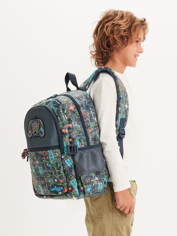 Smiggle Grey Trailblazer Classic Attach Backpack - Image 6 of 6