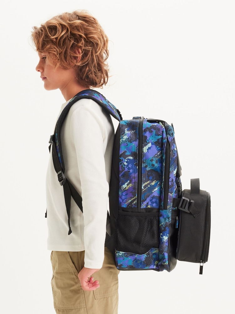 Smiggle Blue Trailblazer Foldover Attach Backpack - Image 6 of 6 Smiggle Blue Trailblazer Foldover Attach Backpack - Image 6 of 6
