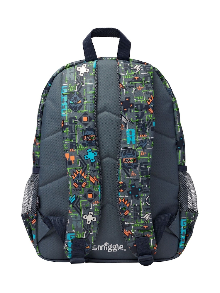 Smiggle Grey Trailblazer Oblong Attach ID Lunchbox - Image 2 of 2 Smiggle Grey Trailblazer Oblong Attach ID Lunchbox - Image 2 of 2
