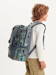 Smiggle Grey Trailblazer Foldover Attach Backpack - Image 5 of 6