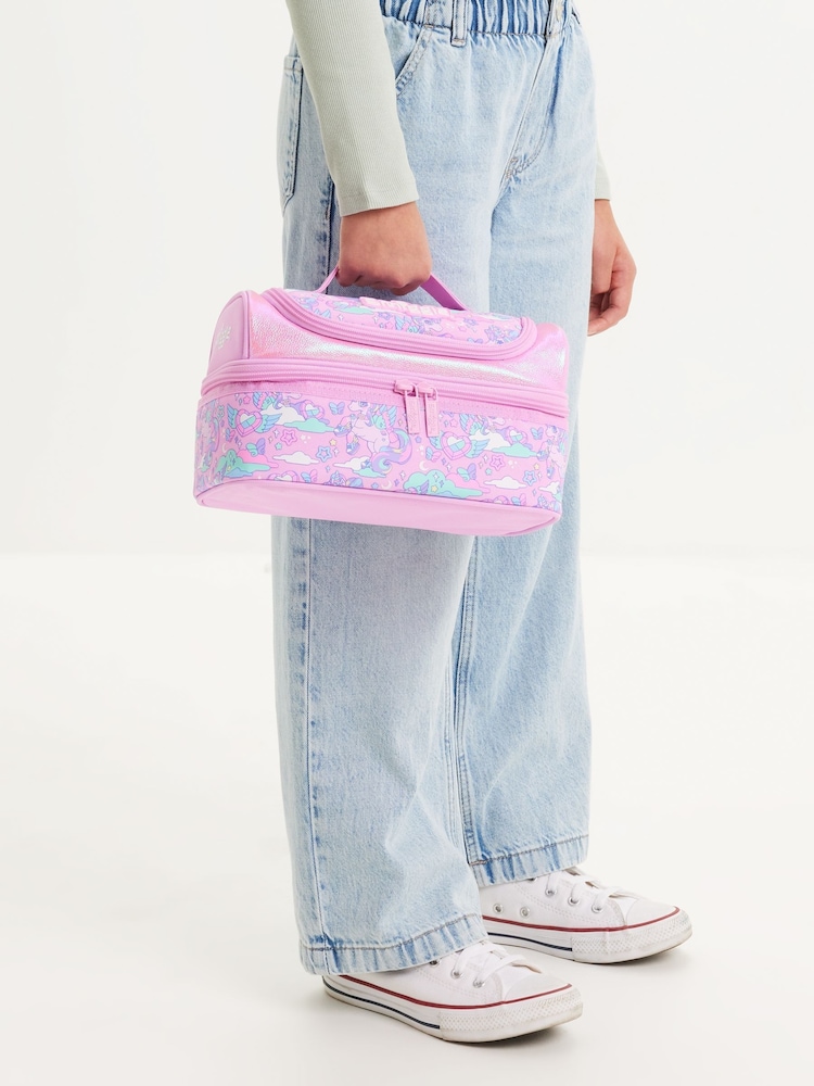 Smiggle Pink Trailblazer Double Decker Lunchbox - Image 3 of 3 Smiggle Pink Trailblazer Double Decker Lunchbox - Image 3 of 3