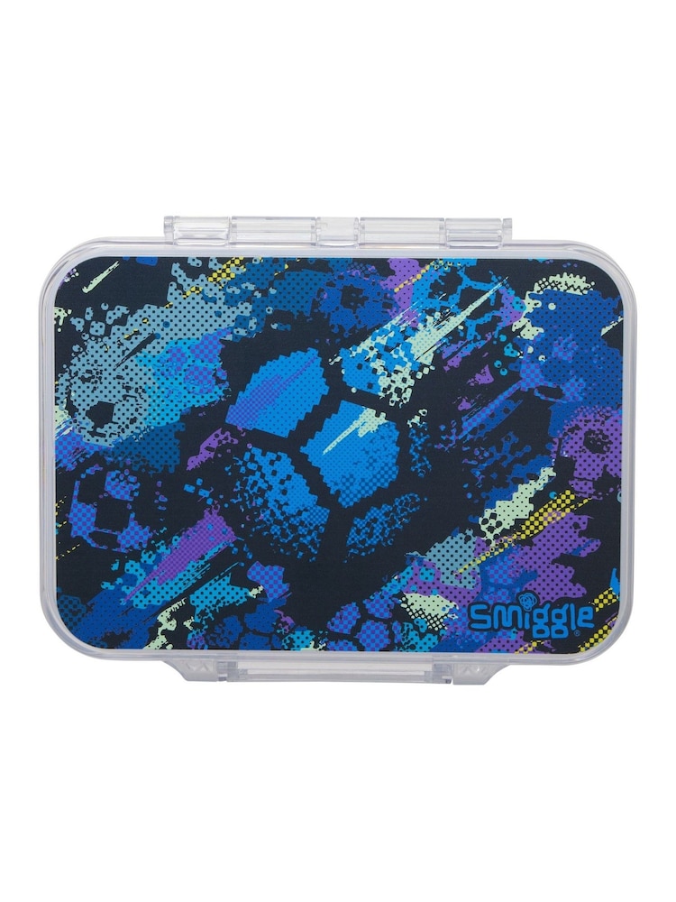 Smiggle Blue Trailblazer Medium Bento Lunchbox - Image 2 of 3 Smiggle Blue Trailblazer Medium Bento Lunchbox - Image 2 of 3