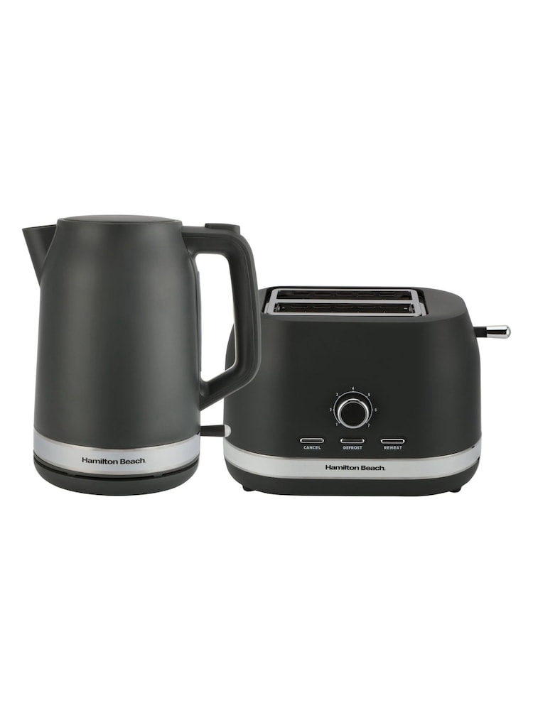 Hamilton Beach Grey Ella Breakfast Kettle and Toaster Set - Image 2 of 6