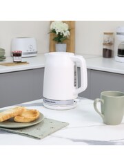 Hamilton Beach White Ella Breakfast Kettle and Toaster Set - Image 3 of 6