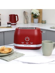 Hamilton Beach Red Ella Breakfast Kettle and Toaster Set - Image 4 of 6