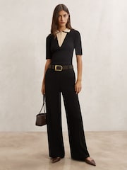 Reiss Stella Contrast Zip Top - Imagen 3 de 6