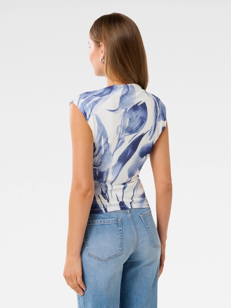 Forever New White Mel Extended Sleeves Mesh Top - Image 2 of 5