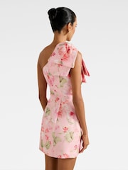 Forever New Petite Darcy One Shoulder Contains Linen Mini Dress - Imagem 2 de 5