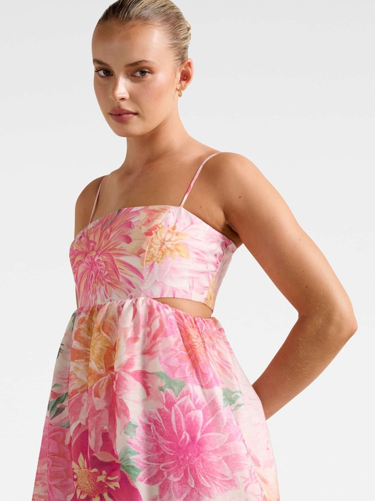 Buy Forever New Pink Shauna Tiered Midi Contains Linen Dress from Next Austria Buy Forever New Pink Shauna Tiered Midi Contains Linen Dress from Next Austria