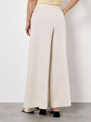 Apricot Natural Pinstripe Palazzo Trousers - Image 5 of 5