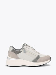 Cinza - Carvela Carvela Statement Zip Runner Trainers - Imagem 1 de 4