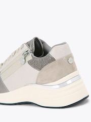 Cinza - Carvela Carvela Statement Zip Runner Trainers - Imagem 3 de 4