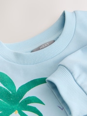 Blue Car Scene All-Over Print Crew Neck Sweatshirt (3mths-7yrs) - Image 7 of 8