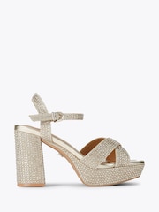 Carvela Gold Carvela Sonata Platform Sandals - Image 2 of 5