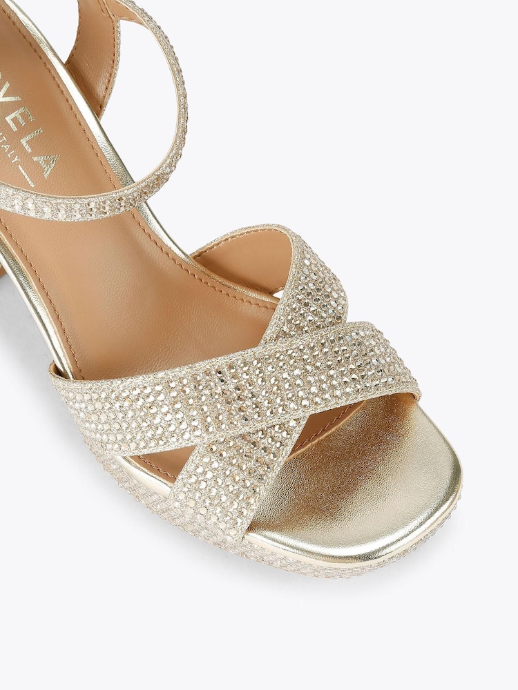 Carvela Gold Carvela Sonata Platform Sandals - Image 5 of 5