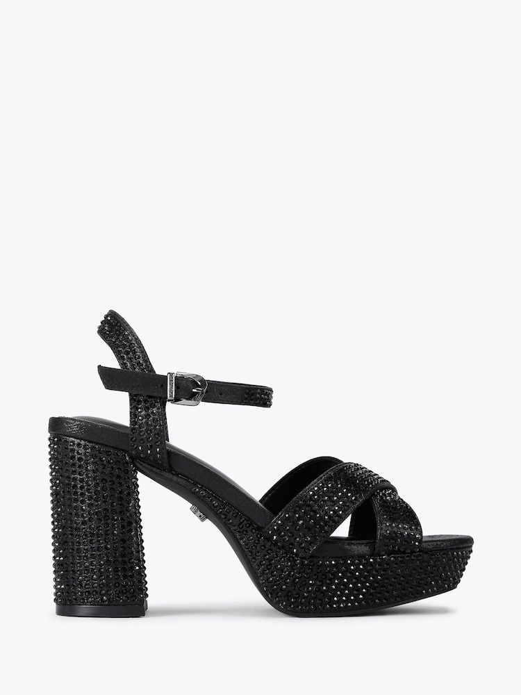 Carvela Black Carvela Sonata Platform Sandals - Image 1 of 4