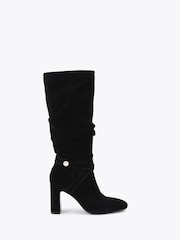 Carvela Black Slouch Knee Boots - Image 2 of 5