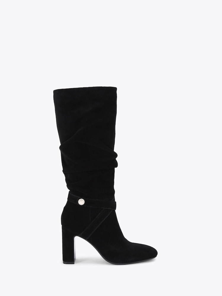 Carvela Black Slouch Knee Boots - Image 2 of 5 Carvela Black Slouch Knee Boots - Image 2 of 5