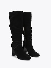 Carvela Black Slouch Knee Boots - Image 3 of 5