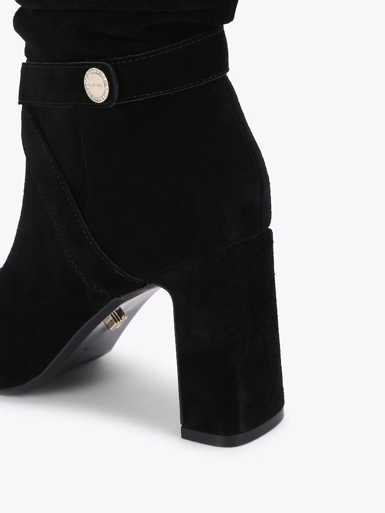 Carvela Black Slouch Knee Boots - Image 5 of 5 Carvela Black Slouch Knee Boots - Image 5 of 5