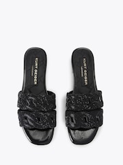Kurt Geiger London Crystal Chain Flat Sandals - Image 2 of 4