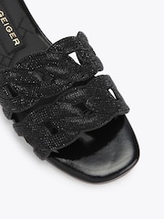 Kurt Geiger London Crystal Chain Flat Sandals - Image 4 of 4