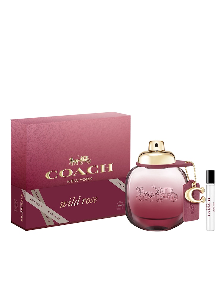 COACH Wild Rose 50ml Eau de Parfum & Travel Spray 7.5ml Gift Set - Image 1 of 4 COACH Wild Rose 50ml Eau de Parfum & Travel Spray 7.5ml Gift Set - Image 1 of 4
