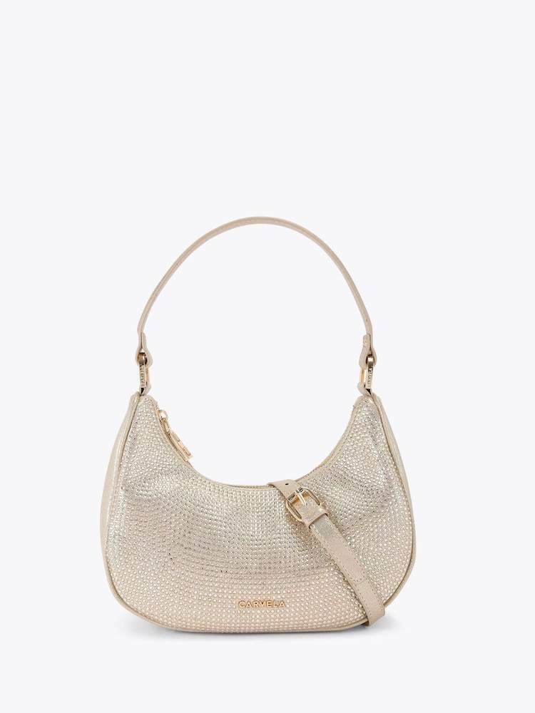 Carvela Gold Diamante Scoop Bag - Image 1 of 4