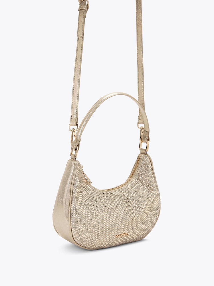 Carvela Gold Diamante Scoop Bag - Image 2 of 4