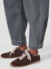 Hush Grey Seam Detail Barrel Leg Trousers - Image 4 of 7