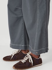 Hush Grey Seam Detail Barrel Leg Trousers - Image 6 of 7