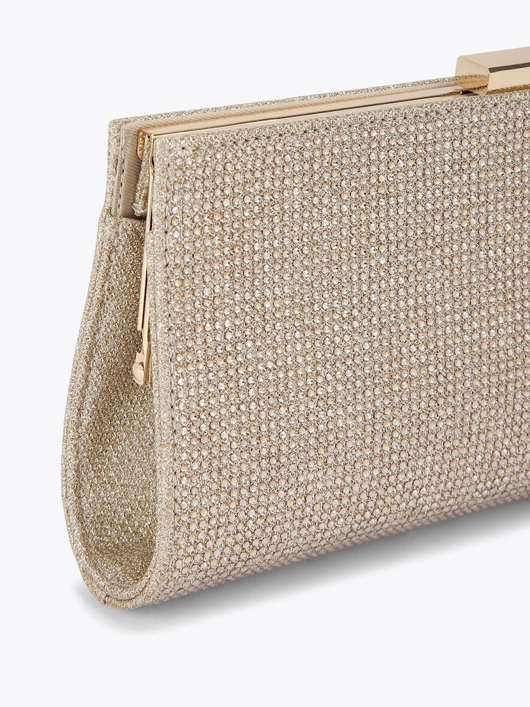 Carvela Gold Helena Clutch Bag - Image 5 of 5
