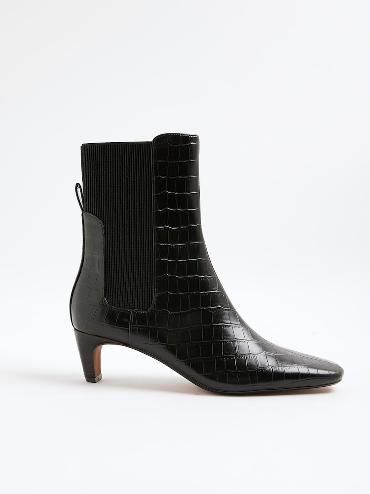 River Island Low Heel Ankle Boots - Imagem 1 de 5