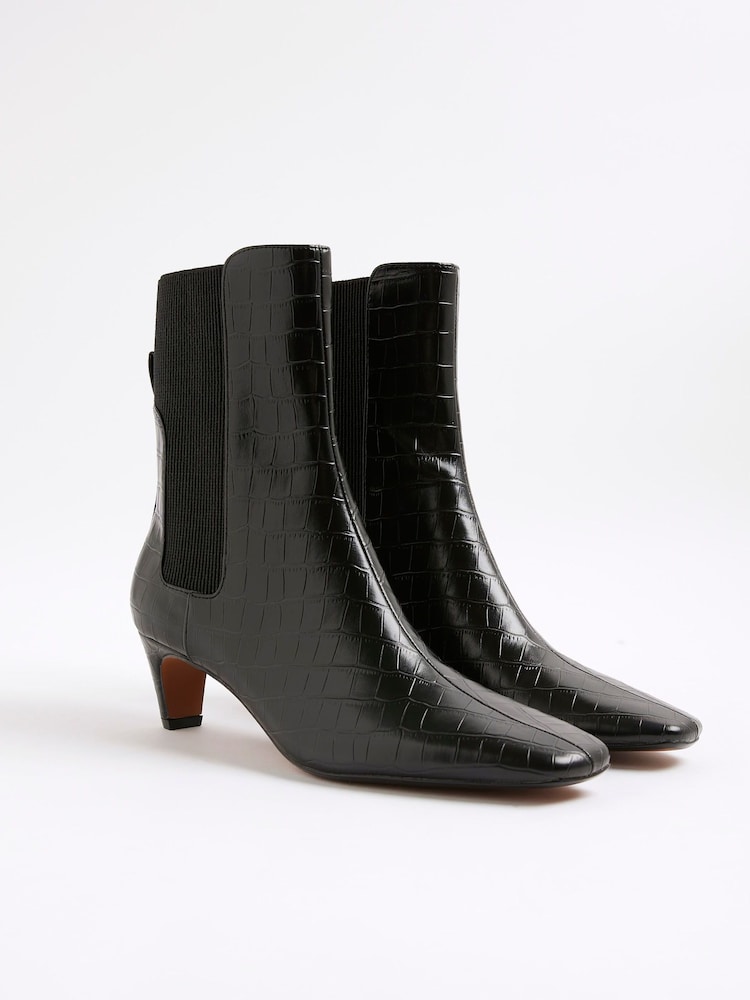 River Island Low Heel Ankle Boots - Imagem 2 de 5