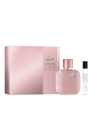 Lacoste L1212 Silver Rose Eau de Parfum 50ml & Travel Spray 7.5ml Gift Set - Image 1 of 4