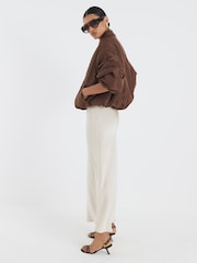 River Island Brown Bubble Hem Jacket - Image 3 of 4