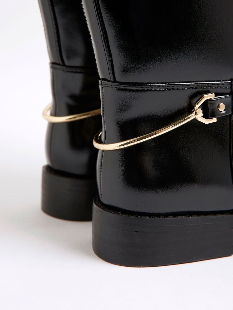 Botas de montaria de cano alto River Island - Imagem 5 de 5